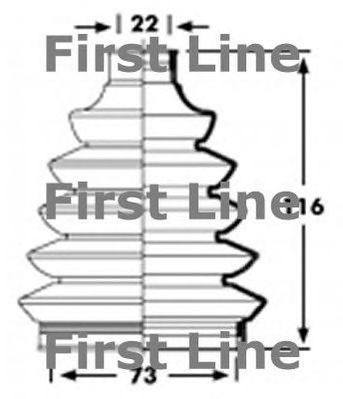 FIRST LINE fcb2359 -  Пыльник, приводной вал